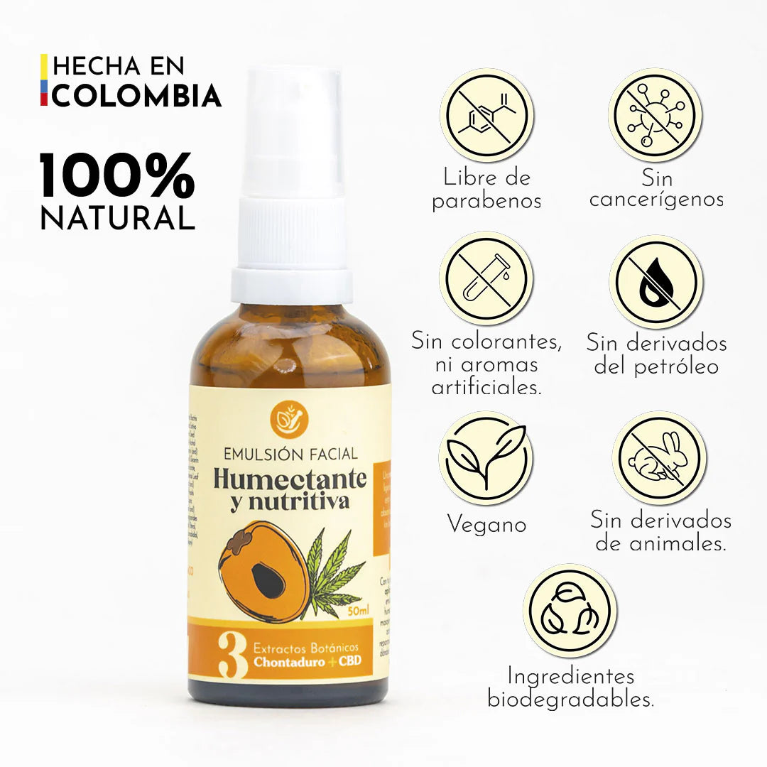 Emulsión Facial Humectante y Nutritiva x50ml Santo Remedio