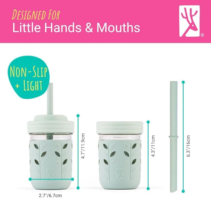 Vasos de vidrio para niños 8oz