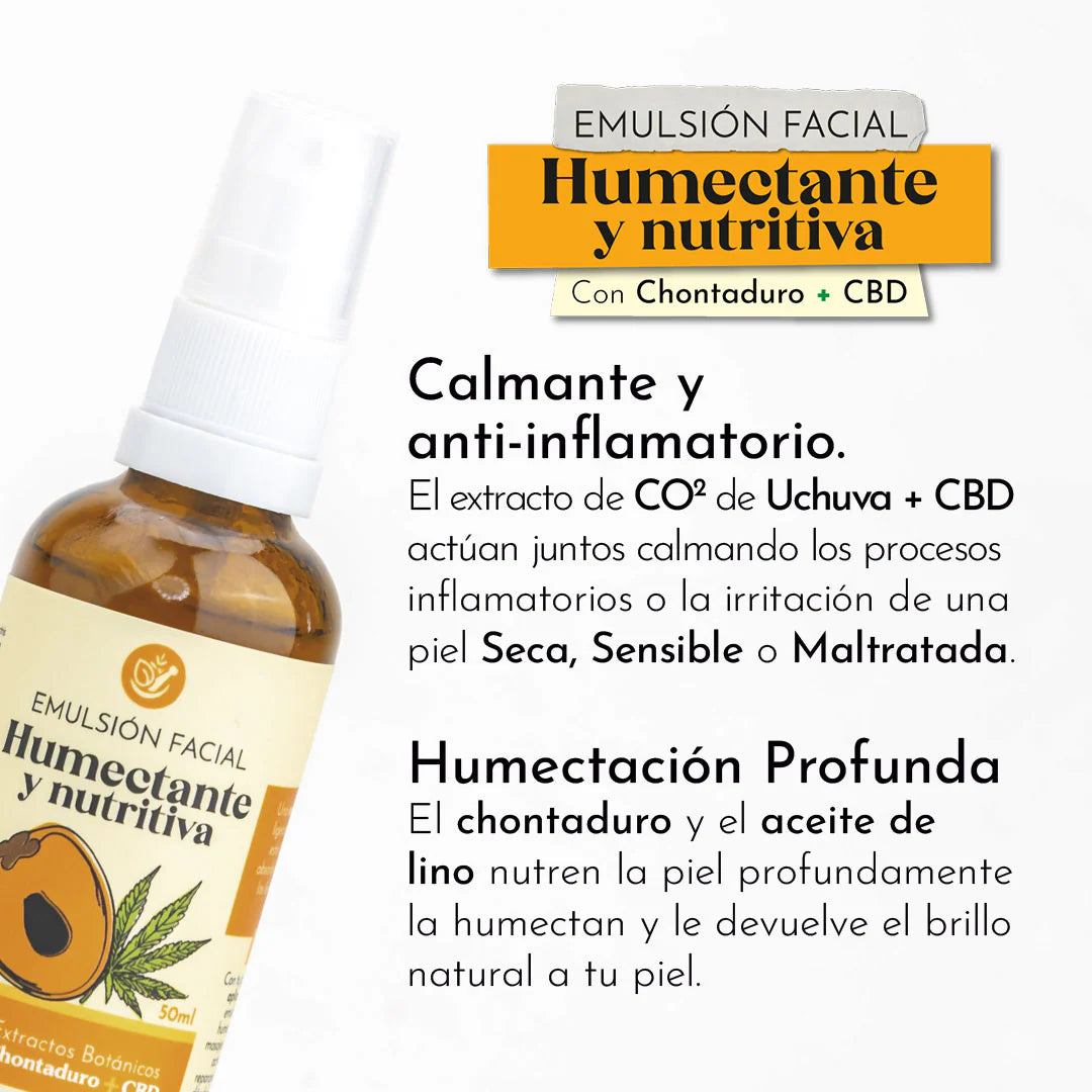 Emulsión Facial Humectante y Nutritiva x50ml Santo Remedio