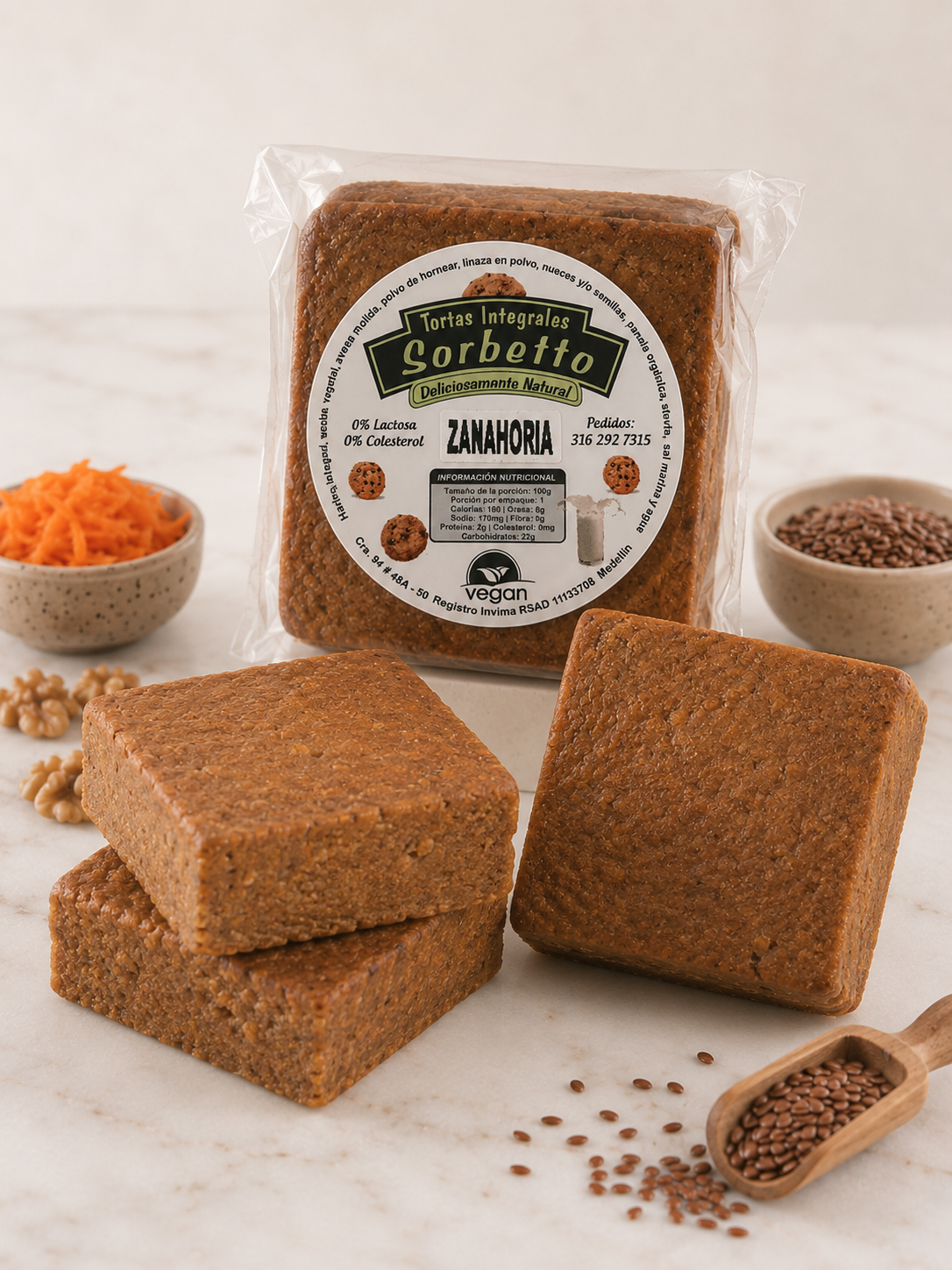 Tortas integrales Sorbetto