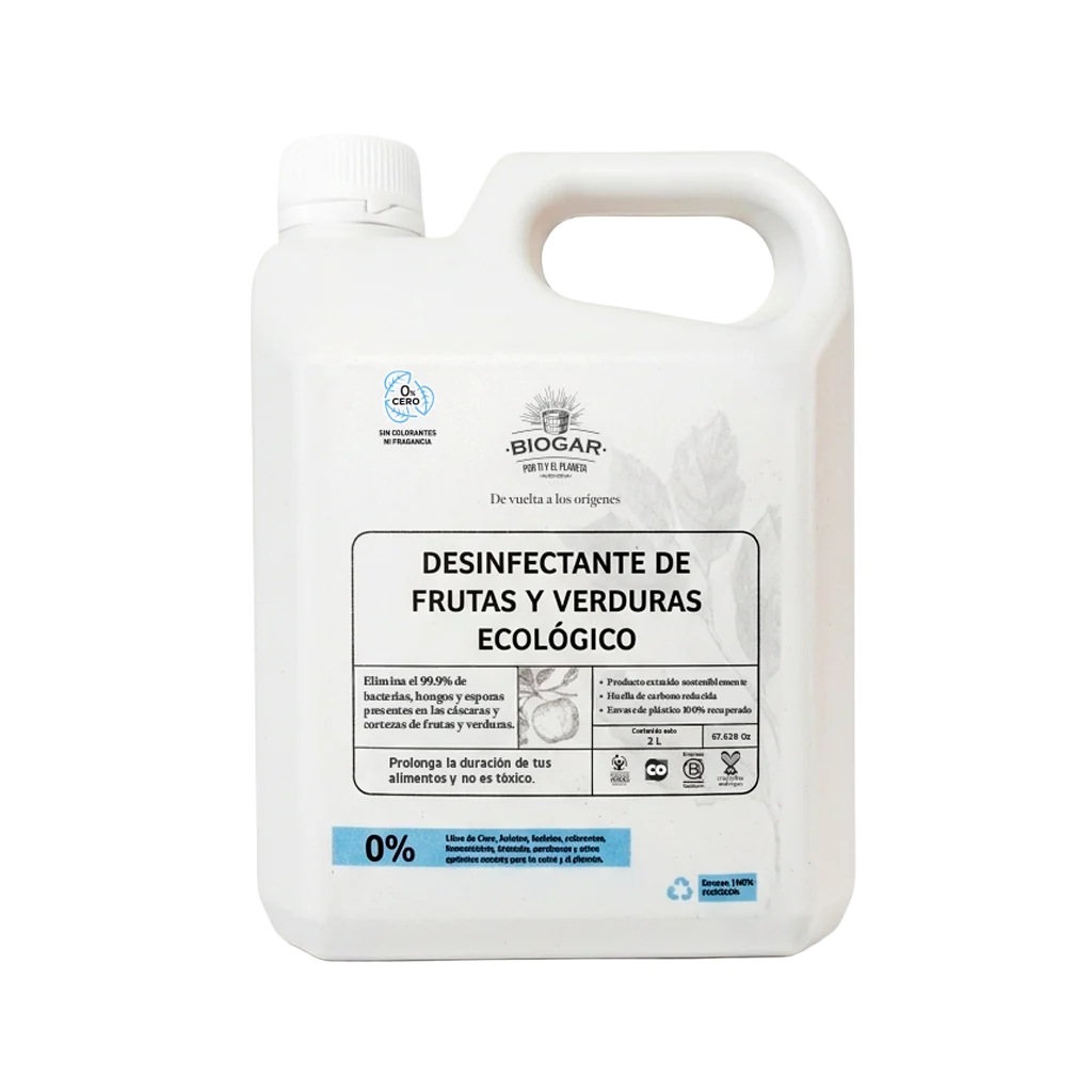 Desinfectante de Frutas y Verduras 2 LITROS- Biogar