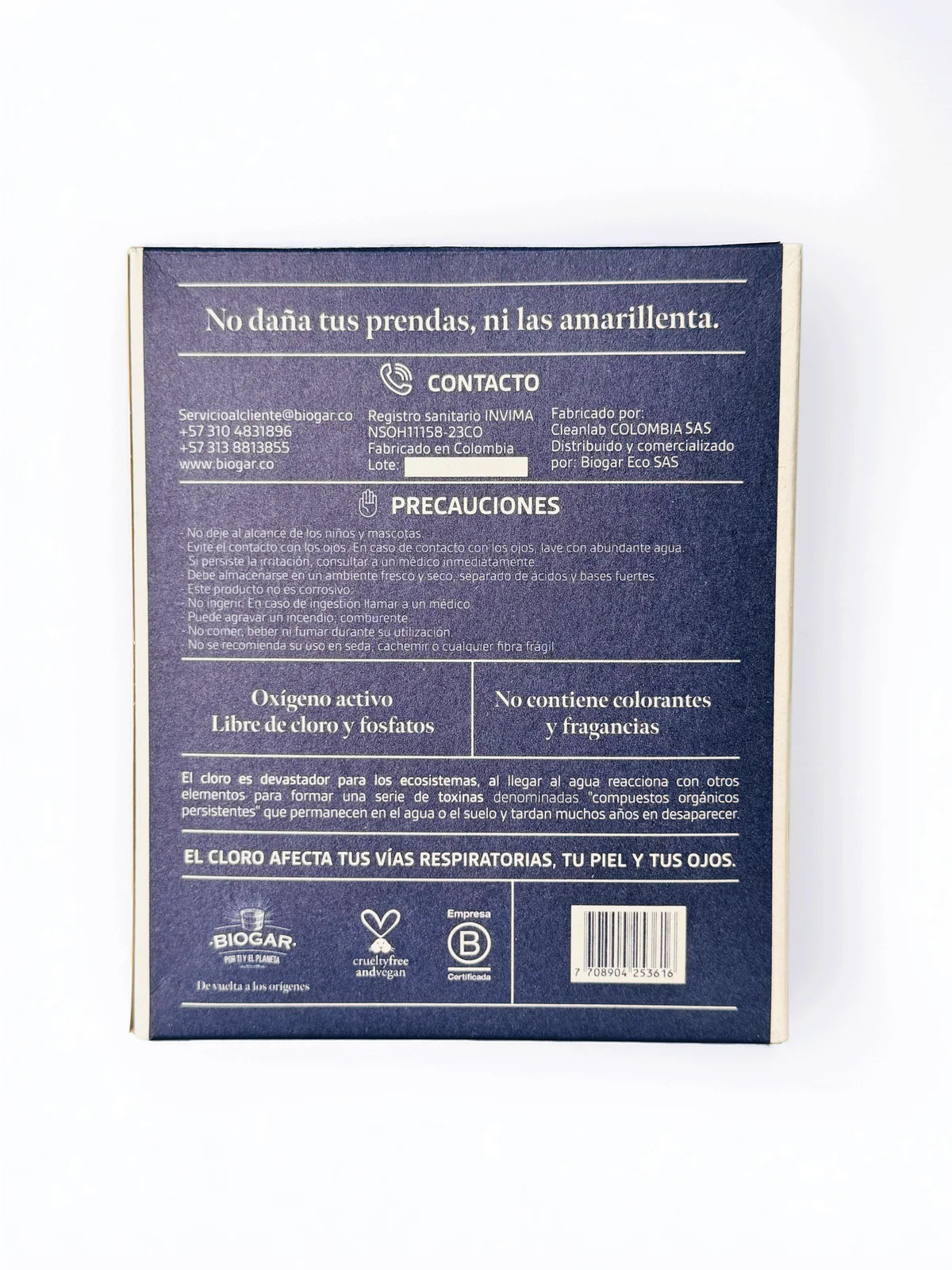 Blanqueador Ecológico - Biogar