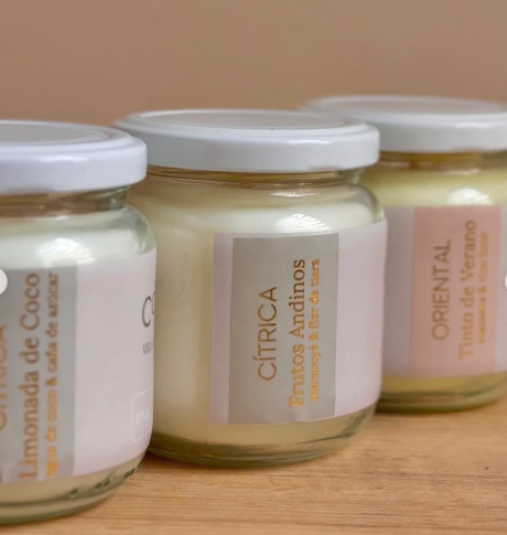 Velas aromáticas vegetales 175 gramos