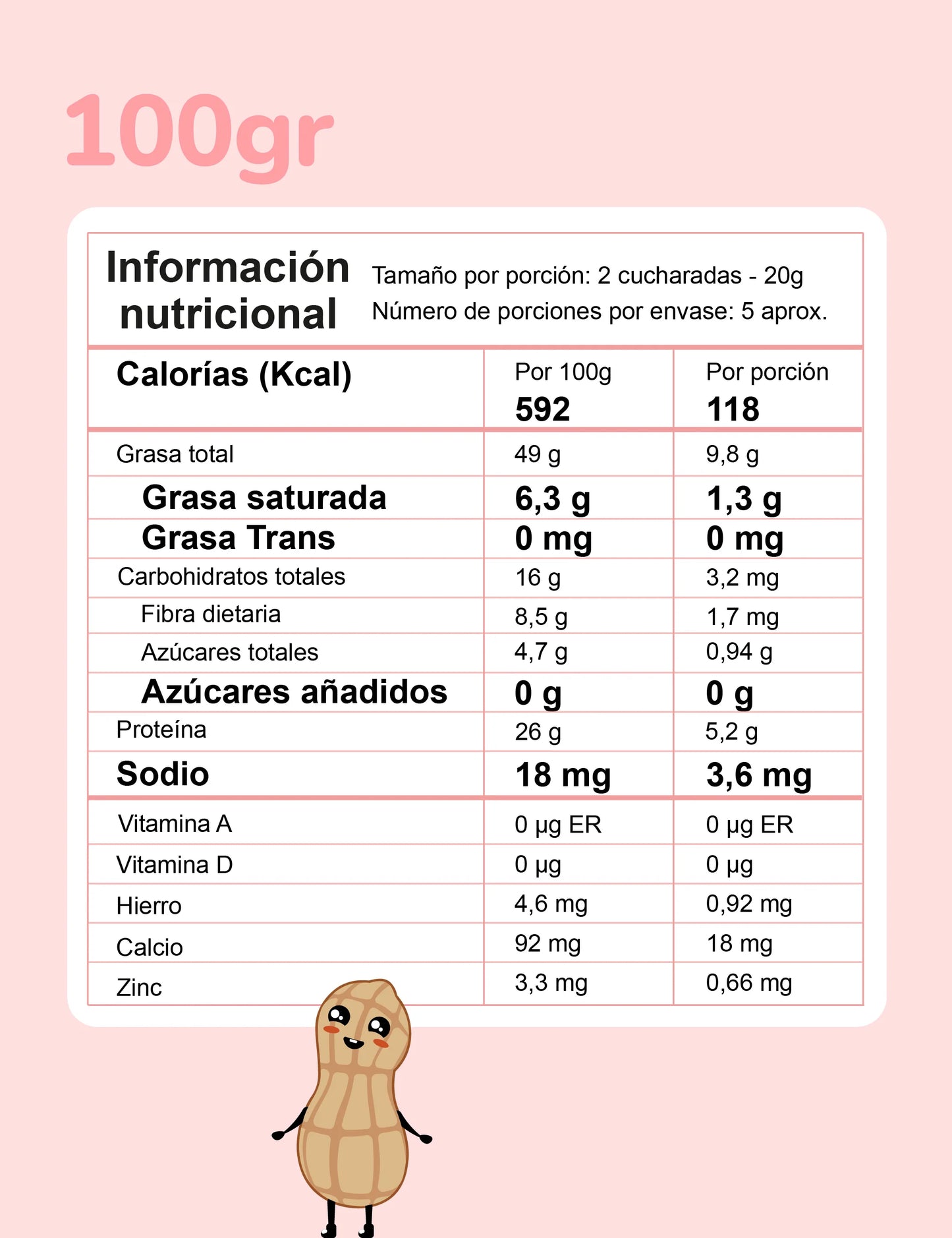 Crema de Maní Bebe nuez