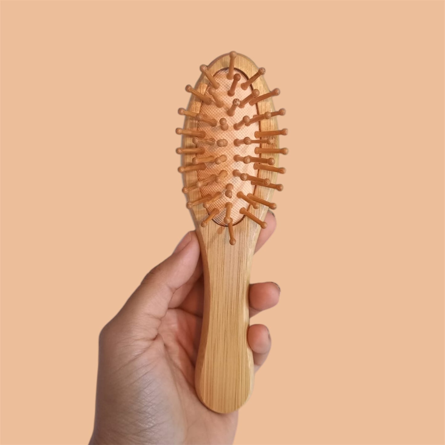 Mini cepillo de Bambú para el cabello