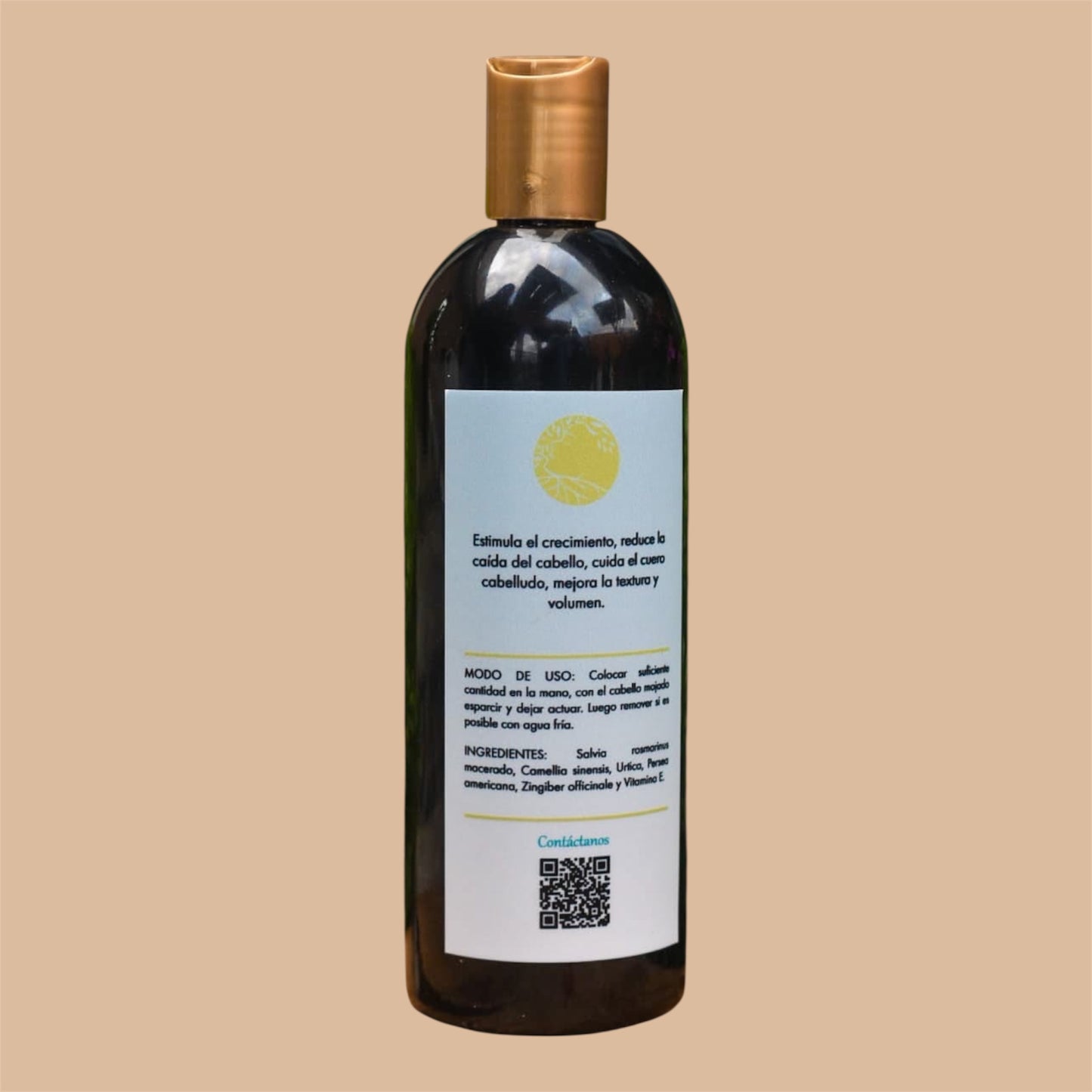 Shampoo Artesanal de Romero y Quina 500ml - Raíces