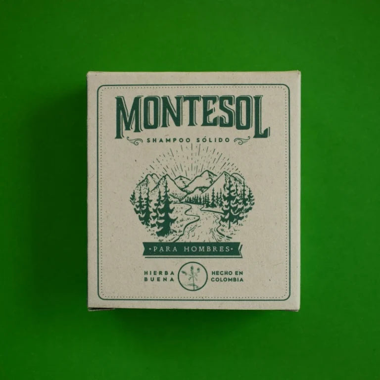 Shampoo Sólido para Hombres – Hierbabuena | Montesol (100 g)
