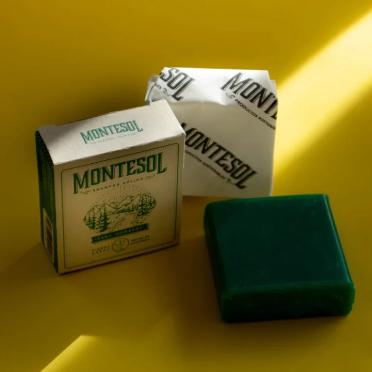 Shampoo Sólido para Hombres – Hierbabuena | Montesol (100 g)