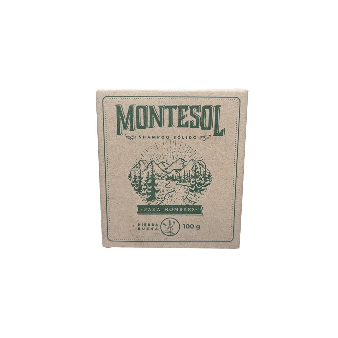 Shampoo Sólido para Hombres – Hierbabuena | Montesol (100 g)