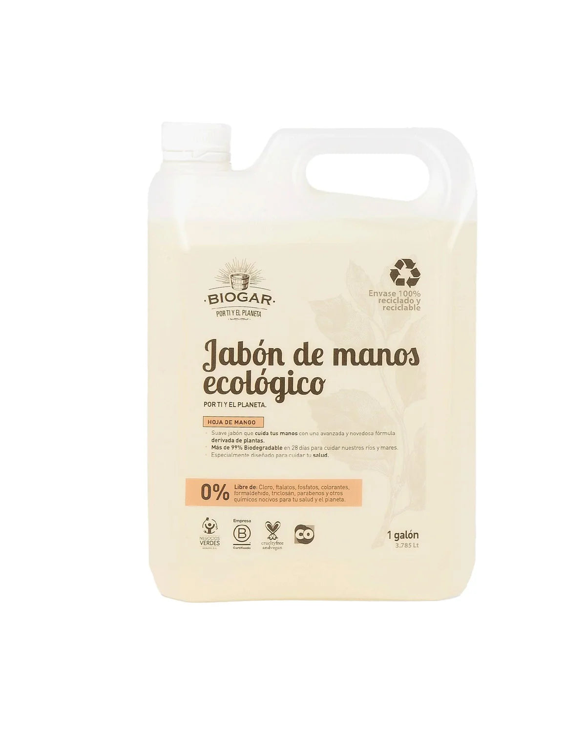 Jabón de Manos Hoja de Mango Ecológico 500Ml
