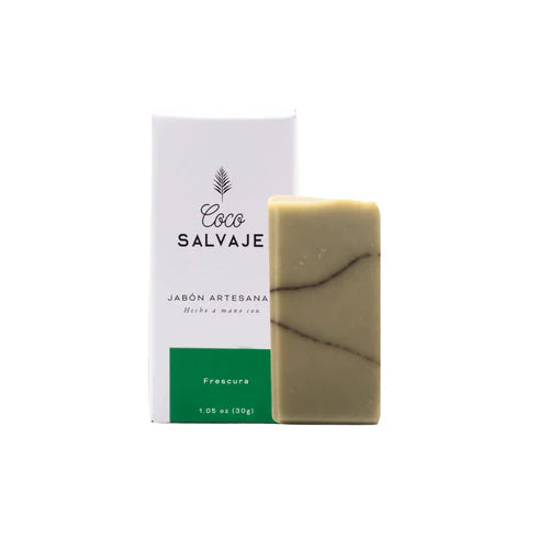 Jabón FRESCURA (Espirulina, Arcilla Verde, Menta y Eucalipto) Coco Salvaje