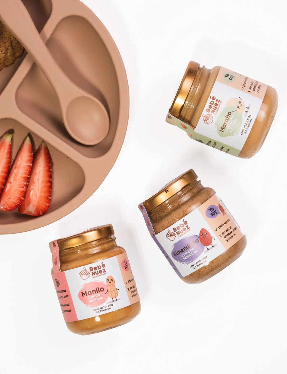 Cremas de Nueces Combo X3 (Maní, Almendras y Marañón)