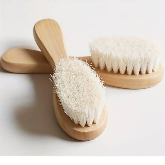 Cepillo de cerdas suaves en bambú para bebés