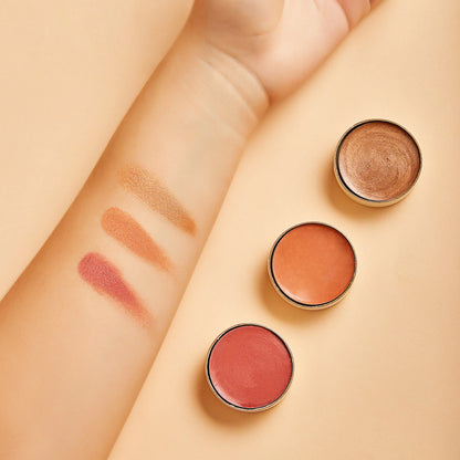 Maquillaje cremoso multiusos Aruná - Rubor, labial y sombra