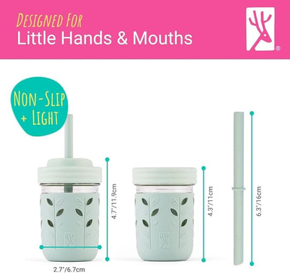 Vasos de vidrio para niños 8oz