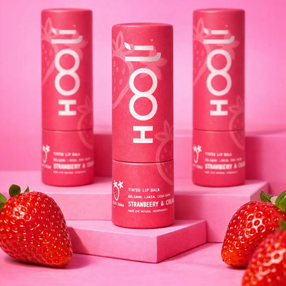 Bálsamo labial con color Fresa - Hooli