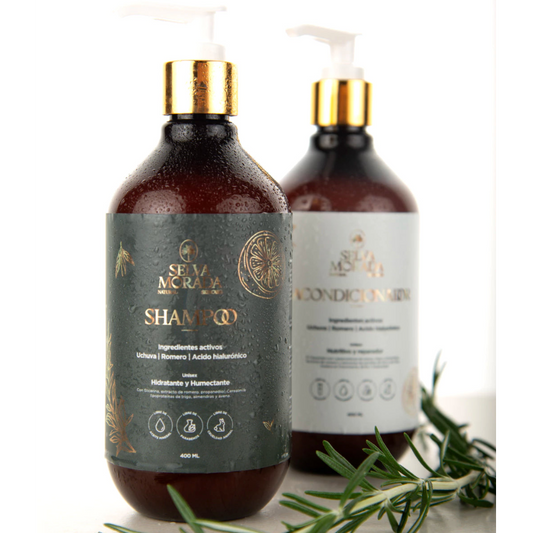 Shampoo Romero & Uchuva con Ácido Hialurónico Selva Morada