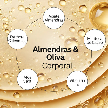 Jabón corporal almendras y oliva - pieles muy secas