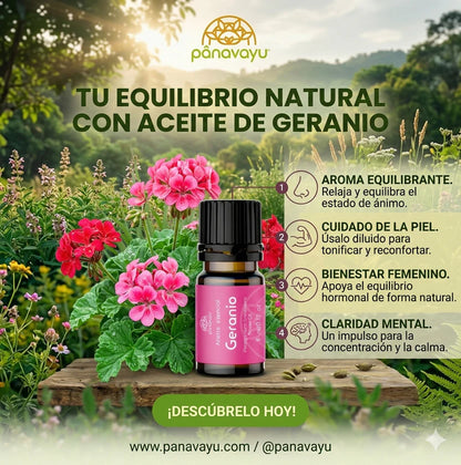 Aceite esencial de Geranio- Panavayu