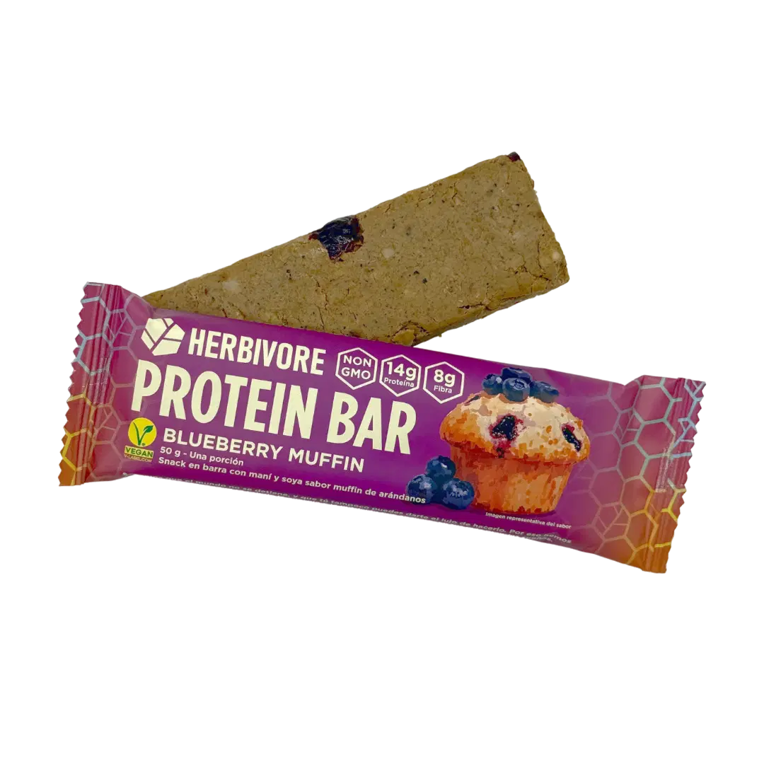 Barra de proteína sabor Blueberry Muffin - Herbivore
