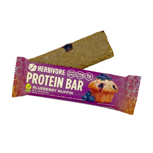 Barra de proteína sabor Blueberry Muffin - Herbivore