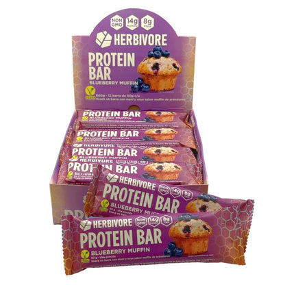 Barra de proteína sabor Blueberry Muffin - Herbivore