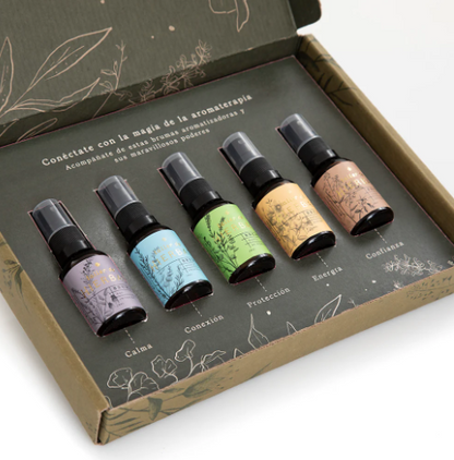 Kit  de 5 mini brumas del Taller de Hierbas