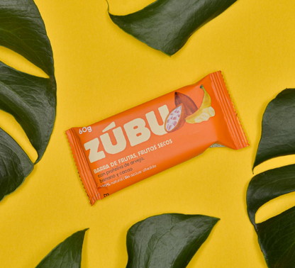 Barra de frutas y proteína: arveja, banano y cacao (Sin azucar añadida) Zubu