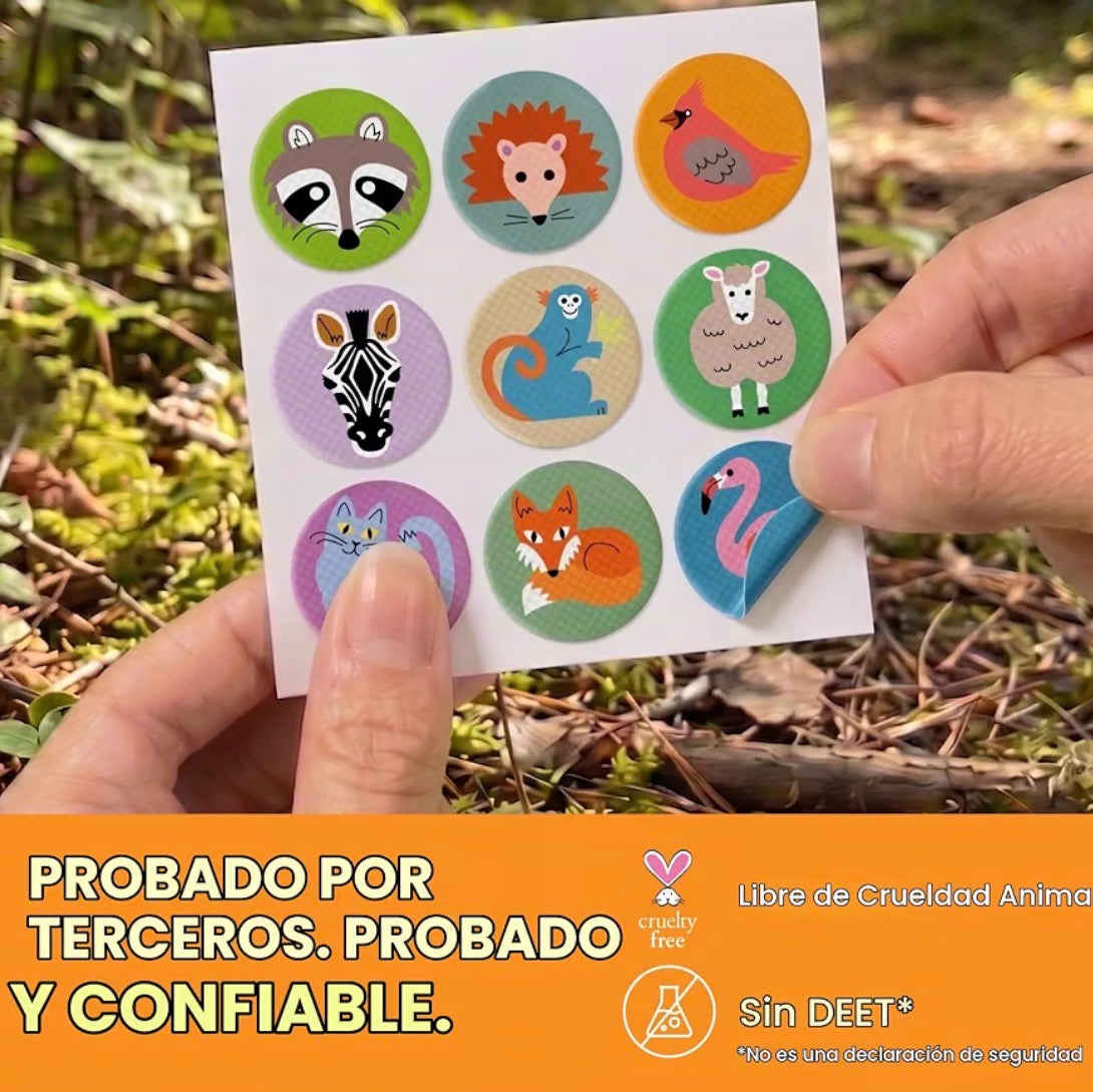 Parches repelentes de mosquitos para niños y adultos