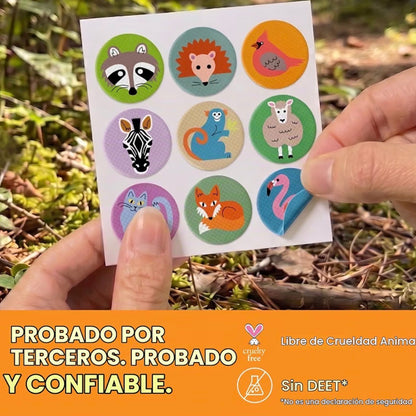 Parches repelentes de mosquitos para niños y adultos