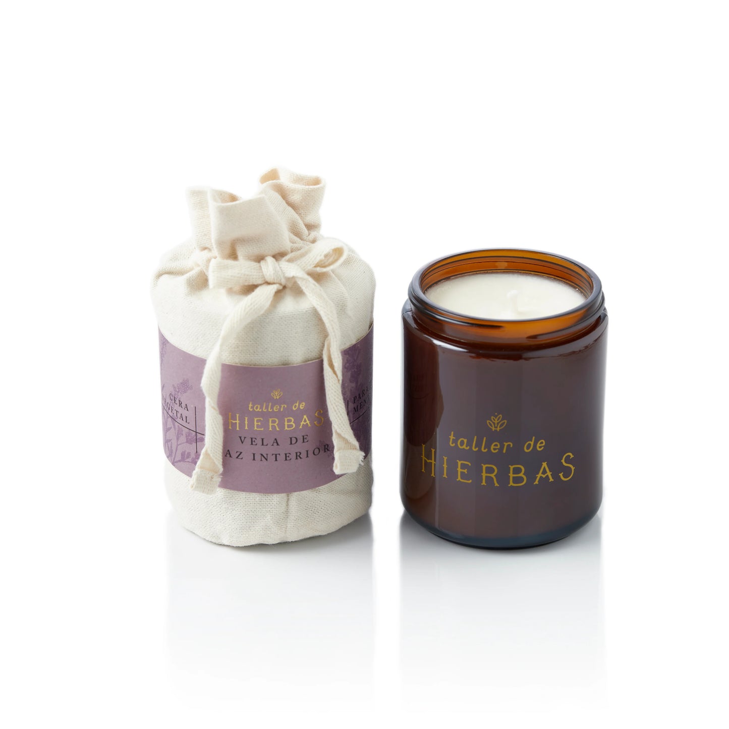 Vela Vegetal Paz Interior 90g - Taller de hierbas
