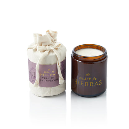 Vela Vegetal Paz Interior 90g - Taller de hierbas