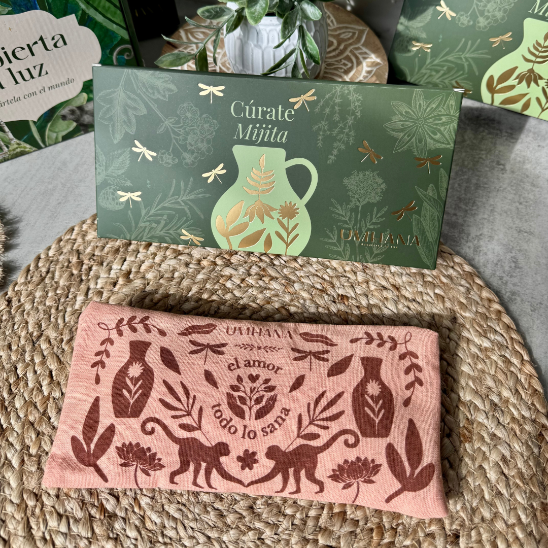 Cojín Herbal para relajar el cuerpo, la mente y darle amorcito al corazón