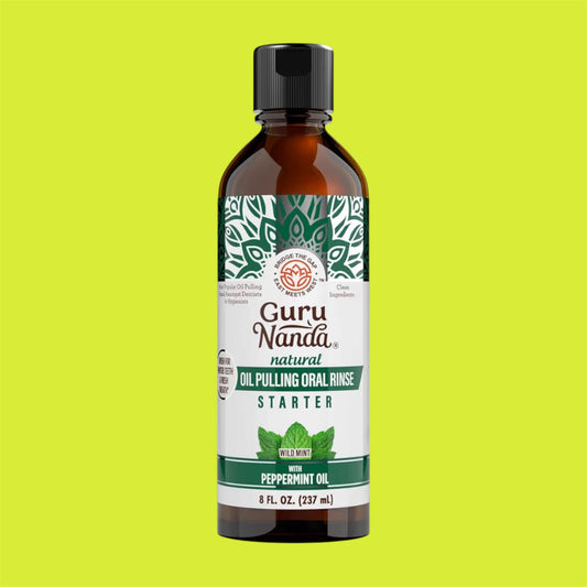 Enjuague bucal con aceite de menta
