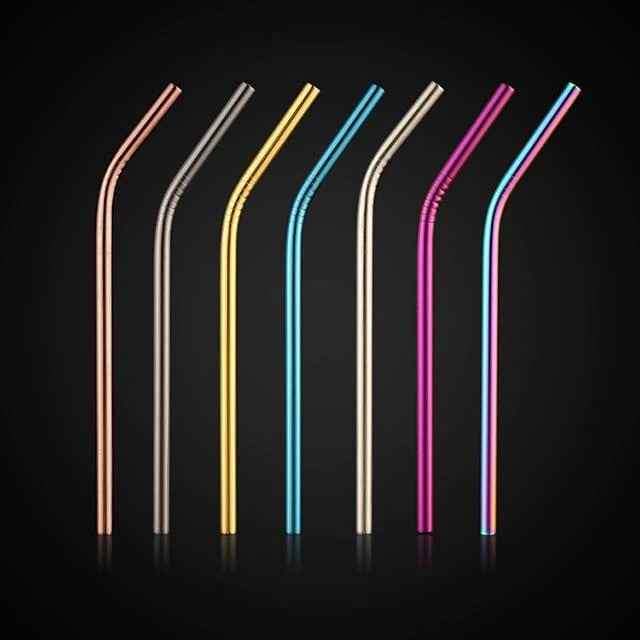 Set de Pitillos metálicos x 3
