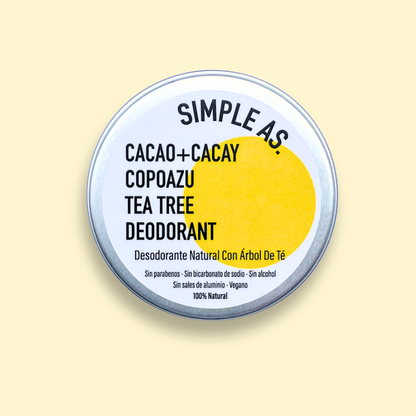 Desodorante cremoso con árbol de té - Simple As 50g