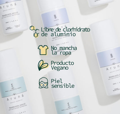 Desodorante con alumbre roll on – Salvia y laurel 60ml