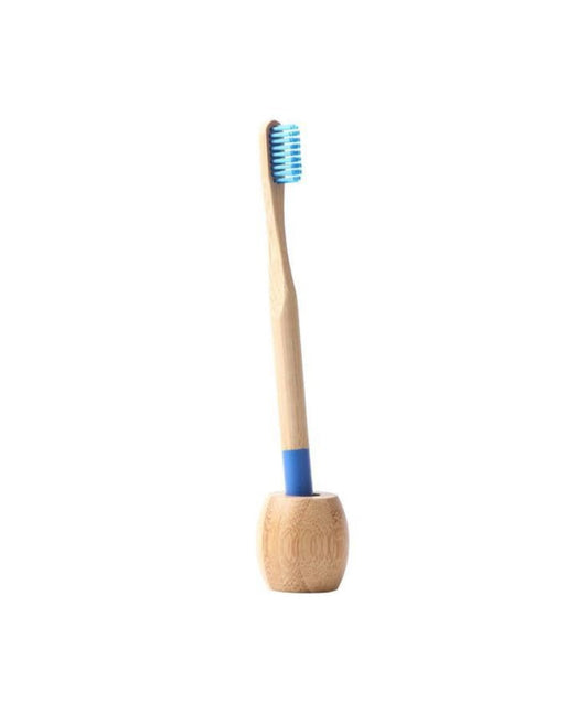 Base de bambú para cepillo dental