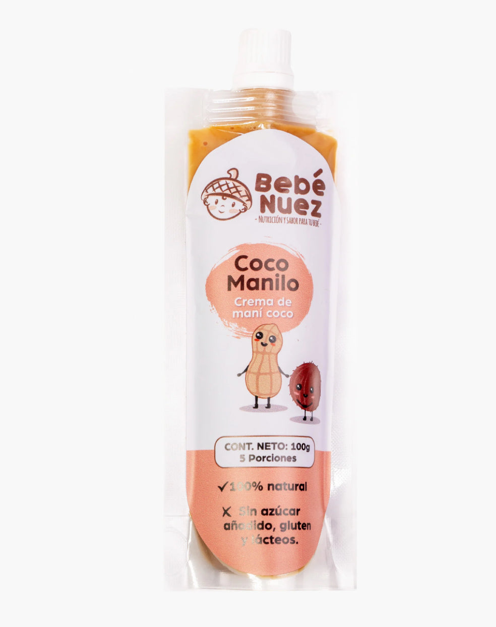 Crema de maní y coco bebé nuez 🌰