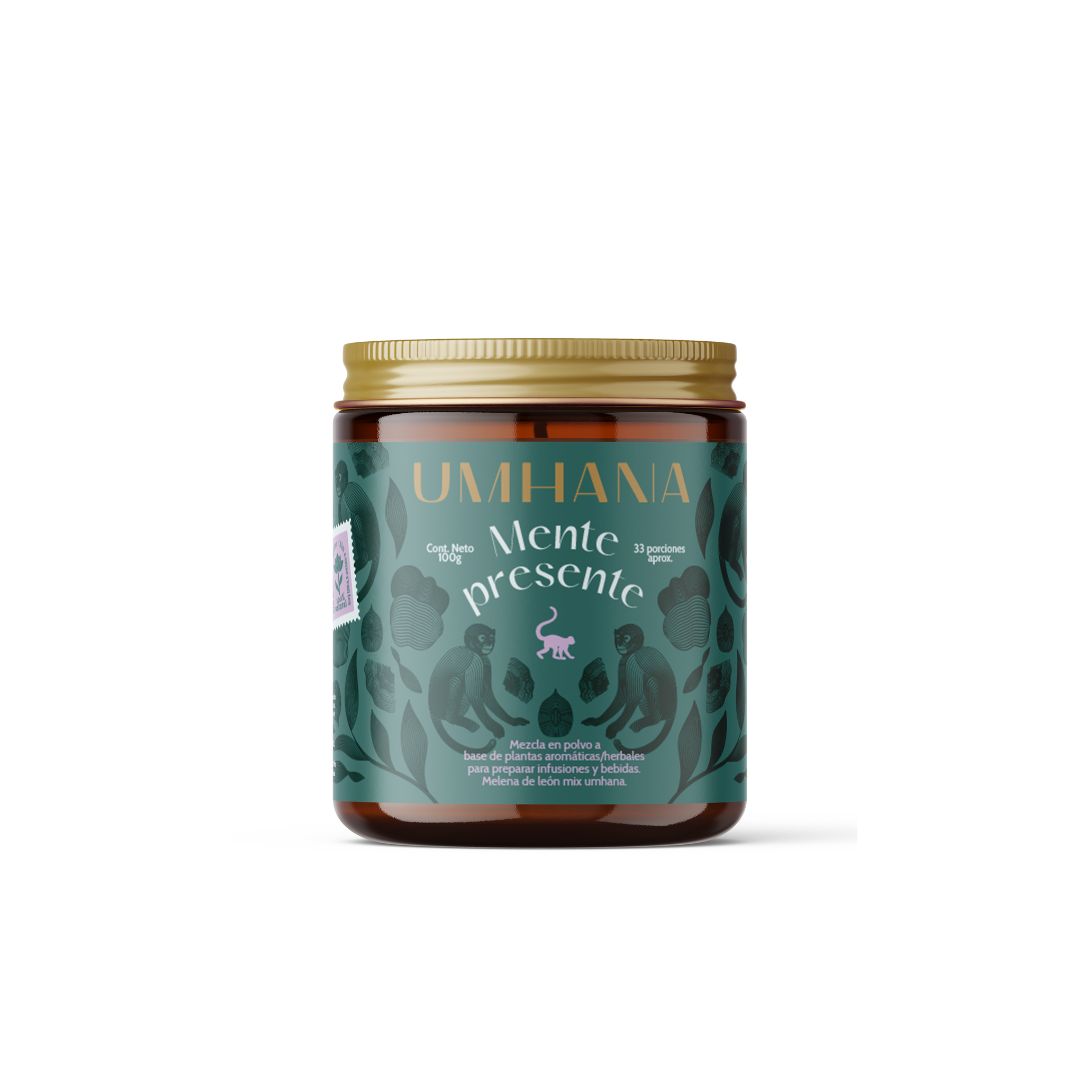 Mente Presente: Mezcla para el cerebro, memoria y concentración 50gr
