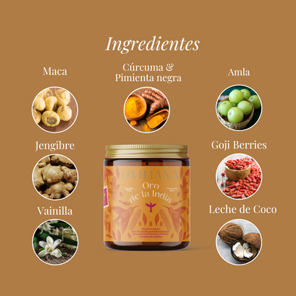 Oro de la India: Mezcla para fortalecer el sistema inmune 50gr