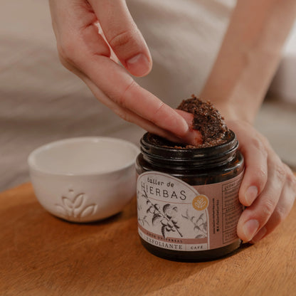 Exfoliante de café y cacao