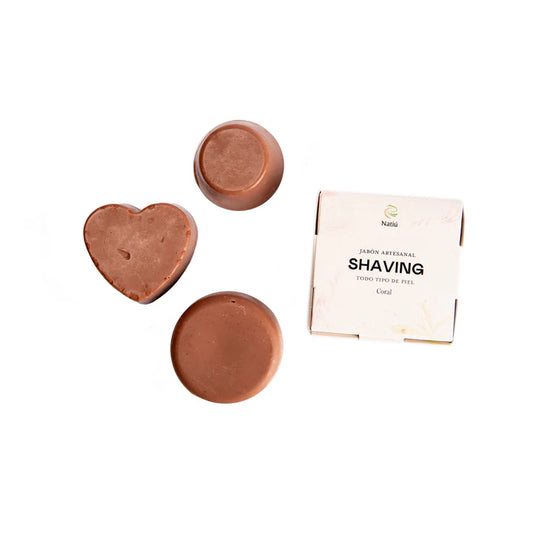 Jabón Shaving Coral 55G - Para Depilar (Natiú Artesanal)