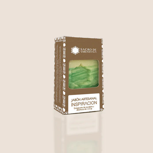 Jabón inspiración -energizante de eucalipto y albahaca.