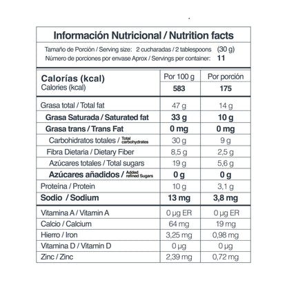 Granola KETO Coco Manzana