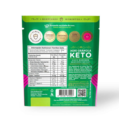 Granola KETO Coco Manzana