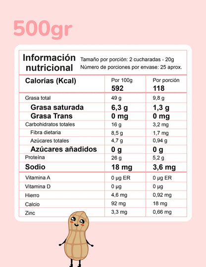 Crema de Maní Bebe nuez