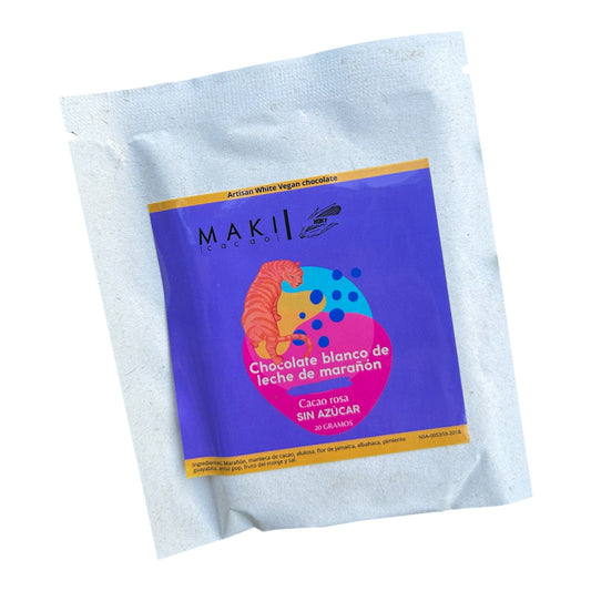 Chocolate blanco de leche de marañon - Sin Azúcar