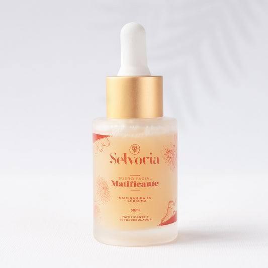 Serum Facial Matificante Niacinamida 5% + Cúrcuma Selvoria