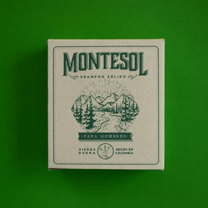 Shampoo Sólido para Hombres – Hierbabuena | Montesol (100 g)